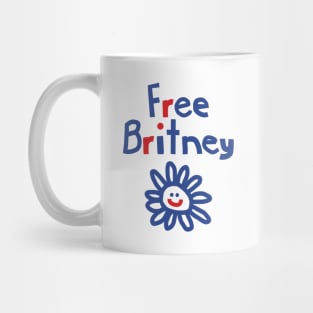 Free Britney and Daisy Smiley Face Mug